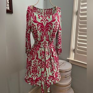 Fashionomics aqua and pink dress